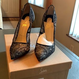 Christian Louboutin follies lace vegetable/kid